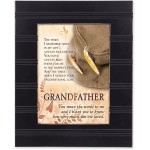 Cottage Garden Grandfather Unconditional Love 8 x 10 Distressed Black Accent Picture Frame Plaque