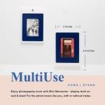 DaaleelaB Instax Mini Frame Polaroid Frame for Photos 2x3 Picture Frame 3D Printed Wall Desk Decor Small Picture Frames for Fujifilm & Polaroid Film Quote