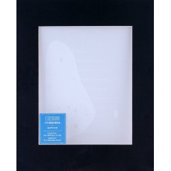 Gallery Solutions Custom Bevel Cut 16x20 11x14 Opening in Black Picture Frame Mat 11 inches x 14 inches