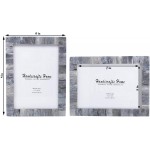Handicrafts Home Photo Picture Frame 5 x 7 Grey Handmade Gift Pack of 2