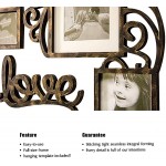 Hello Laura Heart Shape Made to Display Three 4x6 Photos Ready to Hang or Stand with Built in Easel