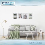 Icona Bay Combination White Picture Frames Set 10 PC Four 4x6 Four 5x7 Two 8x10 Impresia Collection Multi-Pack Simple Modern Design for Wall Gallery
