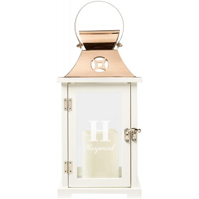 Let's Make Memories Personalized Initial & Name Lantern Light-up Decor Customize with Initial and Name 13.5" H x 6.25" Sq.