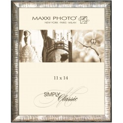 Maxxi Photo Gallery Frame with Sawtooth Hanger 16 x 20 Antique Silver Lucca