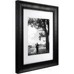 MCS 11 by 14-Inch Archival 8x10 Black 11x14 matted Frame