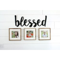 MyBarnWoodFrames Color Washed Reclaimed Barn Wood Picture Frame Natural Border White Wash 8x10 "