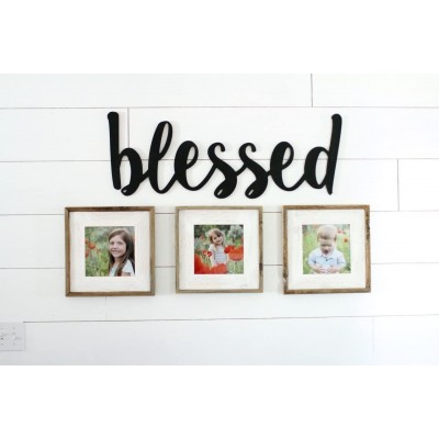 MyBarnWoodFrames Color Washed Reclaimed Barn Wood Picture Frame Natural Border White Wash 8x10 "