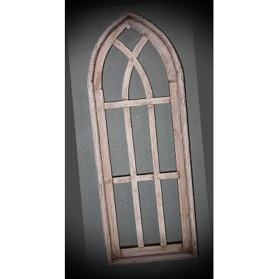 NewSSign Lot of Antique Style Church Window Frame Primitive Vintage Wooden Gothic 27" inch Shabby Decor #RLX-1239PMi Warranity by PrMch