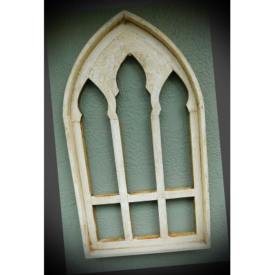 NewSSign Lot of Antique Style Church Window Frame Primitive Vintage Wooden Gothic 30 1 4" inch Shabby Decor #RLX-1334PMi Warranity by PrMch