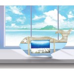 Puzzled Nautica Whale Shape Photo Frame 5x3.5 Handcrafted Wooden Nautical Decor Ocean Sea Life Theme Unique Elegant Gift and Souvenir Item #9561
