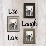 Tasse Verre 8x10 Rustic Picture Frames 3-Pack- Distressed Farmhouse Industrial Frame Ready to Hang or Stand Built-in Easel Silver Galvanized Metal Look with Wood Insert 8x10 3-Pack