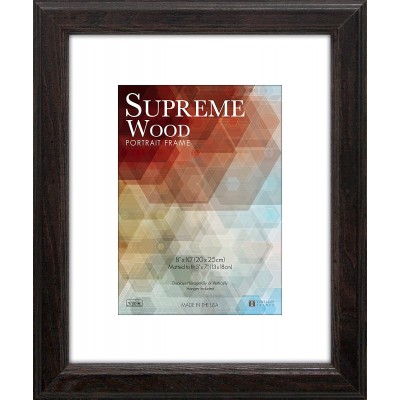 Timeless Frames 14x18 Inch Fits 11x14 Inch Photo Supreme Solid Wood Wall Frame Espresso