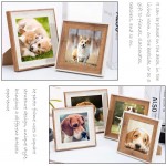 Wooden 5x5 Square Picture Frames with Acrylic -Set of 2- Wall Mount & Table top Display Photo Frames Decor Great for Baby Pictures Weddings Portraits,Christmas gifts