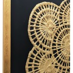 Golden Petals Wall Decor Shadow Box with Gold Frame