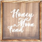 Juvale Shadow Box Bank Honeymoon Fund 10.6 x 10.6 in.