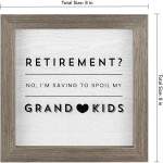 MCS Retirement for Grandkids Fund Bank Shadowbox Gray Woodgrain