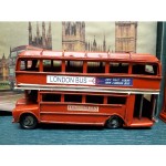Old Modern Handicrafts Vintage Double Decker London Bus Shadow Box One Size Multi