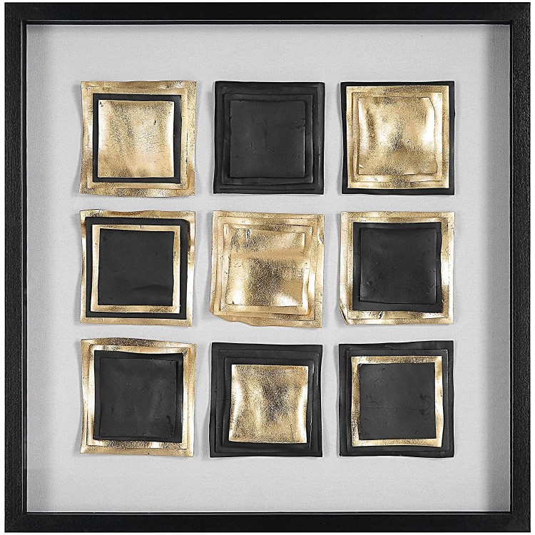 Uttermost Fair and Square 31 1 2 Square Shadow Box Framed Wall Art