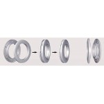 CENGOOD 32 Pack Plastic Curtain Grommets Eyelet Ring Inner Diameter 1-9 164cm Matte Silver
