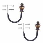Kenney Othello Window Curtain Holdback Pair Oil Rubbed Bronze