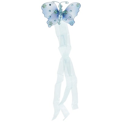 The Butterfly Grove Emily Butterfly Curtain Tieback for Baby Hawaiian Blue Small 5" x 4"