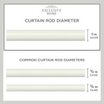 Exclusive Home Curtains Dorrie Window Curtain Rod and Finial Set 66 Off White