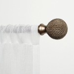 Exclusive Home Provence 1 Window Curtain Rod and Finial Set Adjustable 66-120 Antique Brass