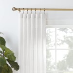 MODE Premium Collection Single Curtain Rod Set with Birdcage Finials 72 to 144 in Gold