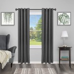 Interior Living 1 Diameter Adjustable Soft Square End Curtain Rod 36-66 Black