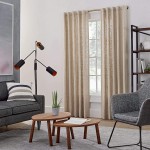 MODE Industrial Room Darkening Decorative Curtain Rod Set 36 to 72 in Gold