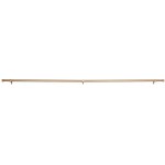 Umbra Cappa Curtain 1-Inch Drapery Rod Extends from 66 to 120 Inches Includes 2 Matching Finials Brackets & Hardware 120-Inch Brushed Brass
