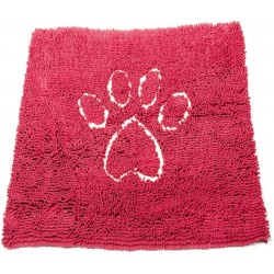 Dog Gone Smart Dirty Dog Doormat Cute Paw Print Ultra Water Absorbent Fast Drying Microfiber Small Medium Large and Runner Heavy Non-Skid Slip Backing Machine Wash Rain Snow Muddy Wet Shoes & Paws