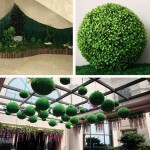 Lilying Home Decor .Artificial Aglaia Odorata Plant Ball Topiary Wedding Event Home Outdoor Decoration Hanging Ornament Diameter: 12.7 inch