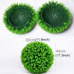 Lilying Home Decor .Artificial Green Eucalyptus Plant Ball Topiary Wedding Event Home Outdoor Decoration Hanging Ornament Diameter: 17 inch