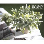 ROMAY 3 Pack Mini Potted Artificial Plants Fake Eucalyptus Greenery in Pots for Home Office Desk Decor