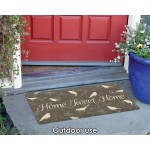 Toland Home Garden Tweet Home Brown 18 x 30 Inch Decorative Bird Floor Mat Flower Doormat