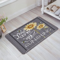 You are My Sunshine Yellow Sunflowers Kitchen Bathroom Soft Durable Accent Rug Small Carpet Mat 15.7X 23.6inch