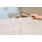 Kraken Bath Co. Butterfly & Birch Candle Snuffer Wick Snuffer Candle Extinguisher Candle Accessory with Long Handle for Putting Out Flames and to Extinguish Candles Fixed Cup